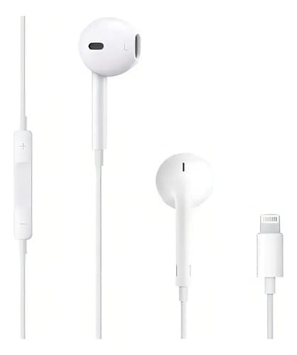 Fone De Ouvido Lightning Genuino Para iPhone 11 12 Pro 7+ . Cor Branco - 5